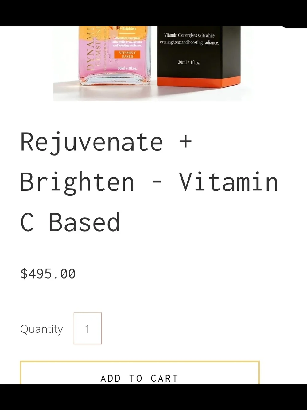 Dynamic Gemstone Vitamin C Facial Moisturizer - Brand New- RETAILS FOR $495